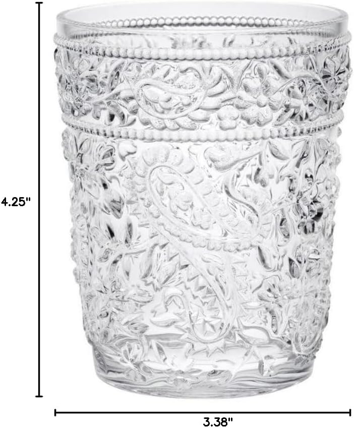 Paisley Acrylic Drinking Glass