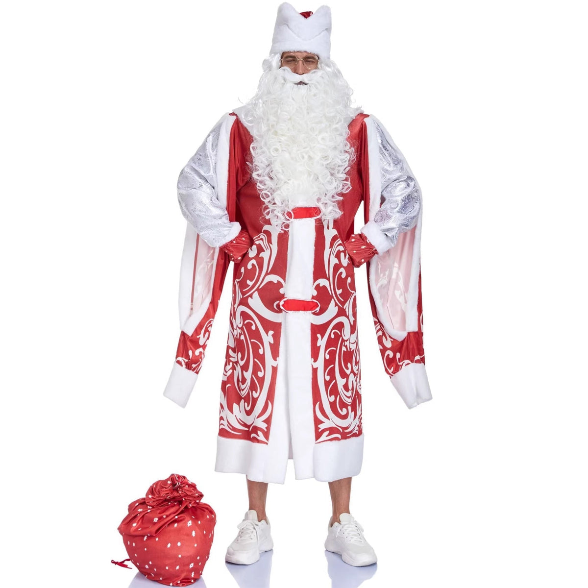 Santa Claus Costume For Men Christmas New Year Carnival