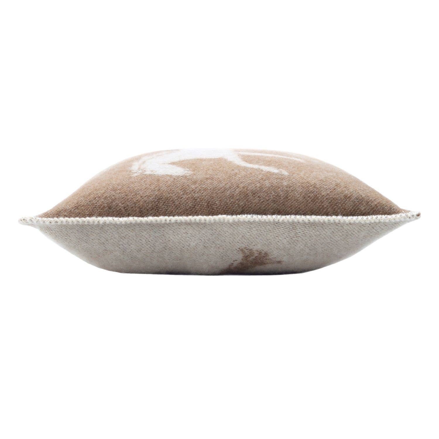 Horse Brown Wool Cushion