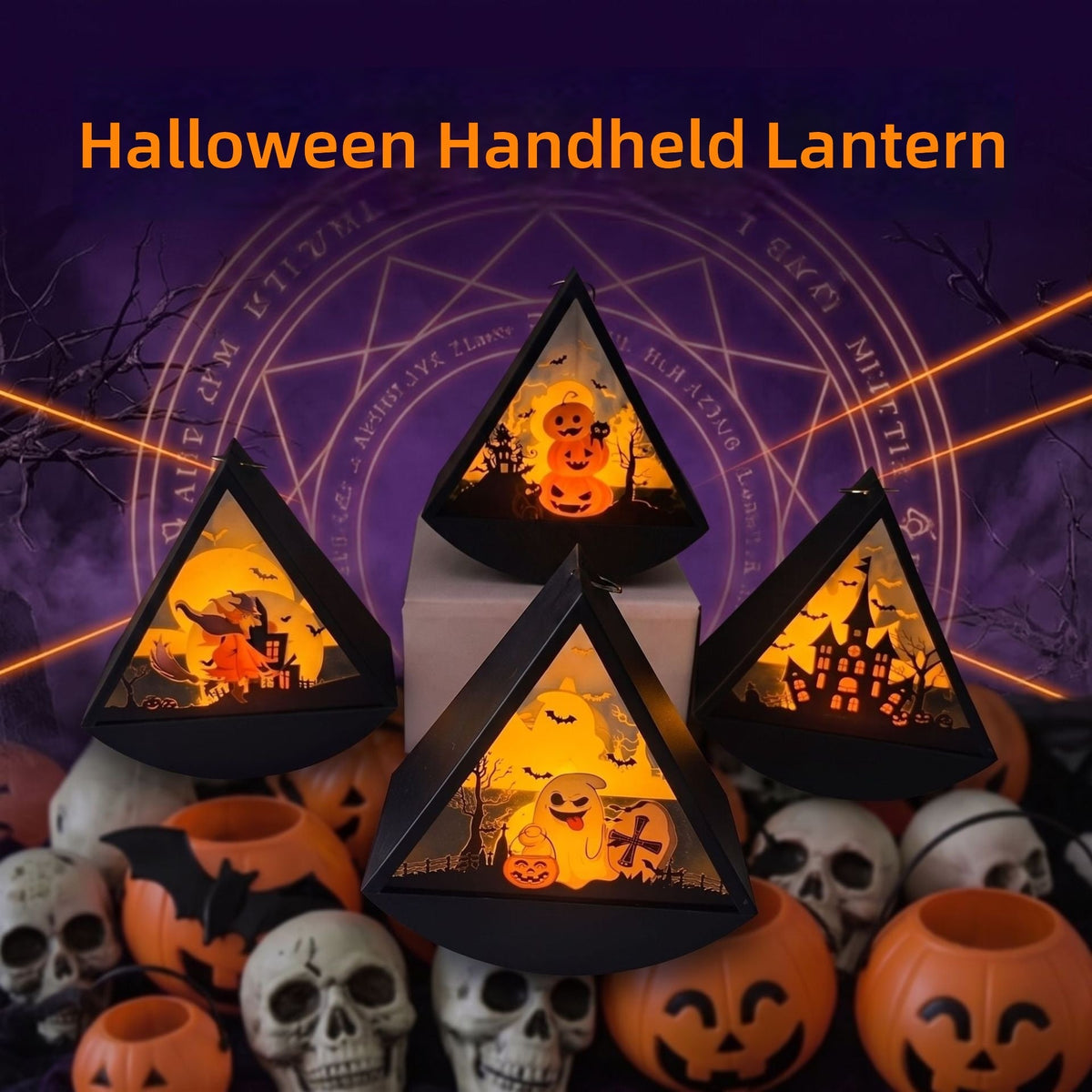 Halloween Decorations Pumpkin Lantern Candle Lamp Party