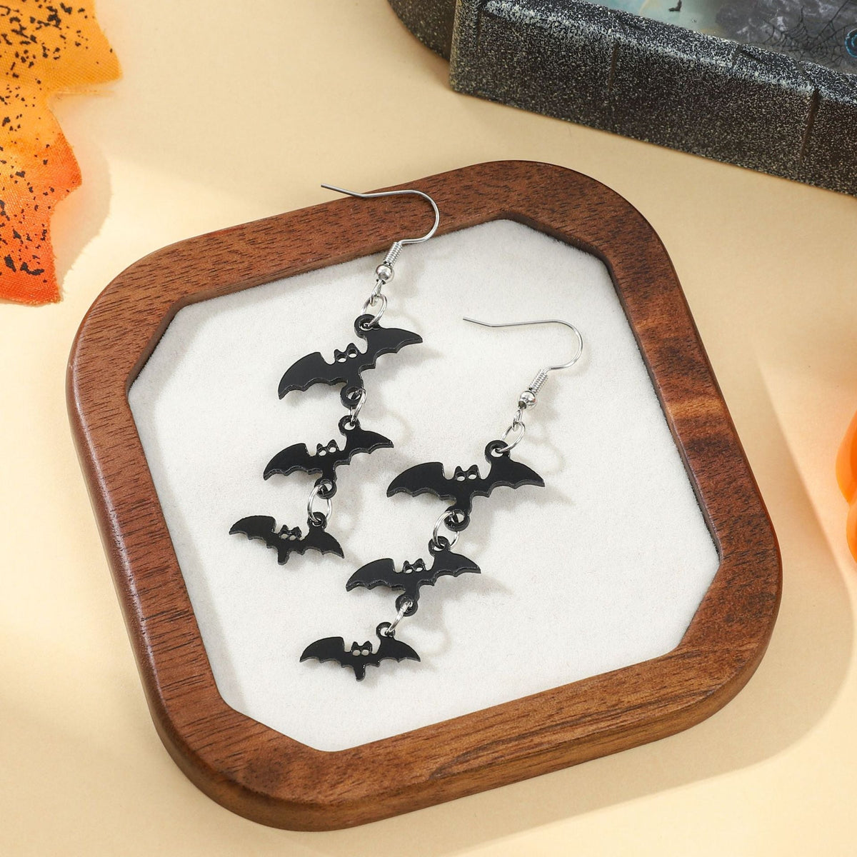 Halloween Bat Earrings