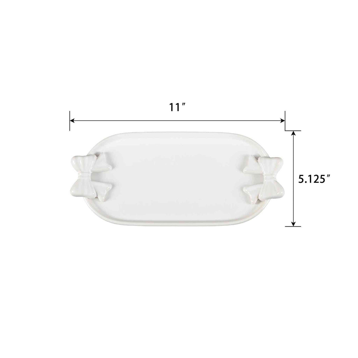 Ceramic Bow Trinket Tray