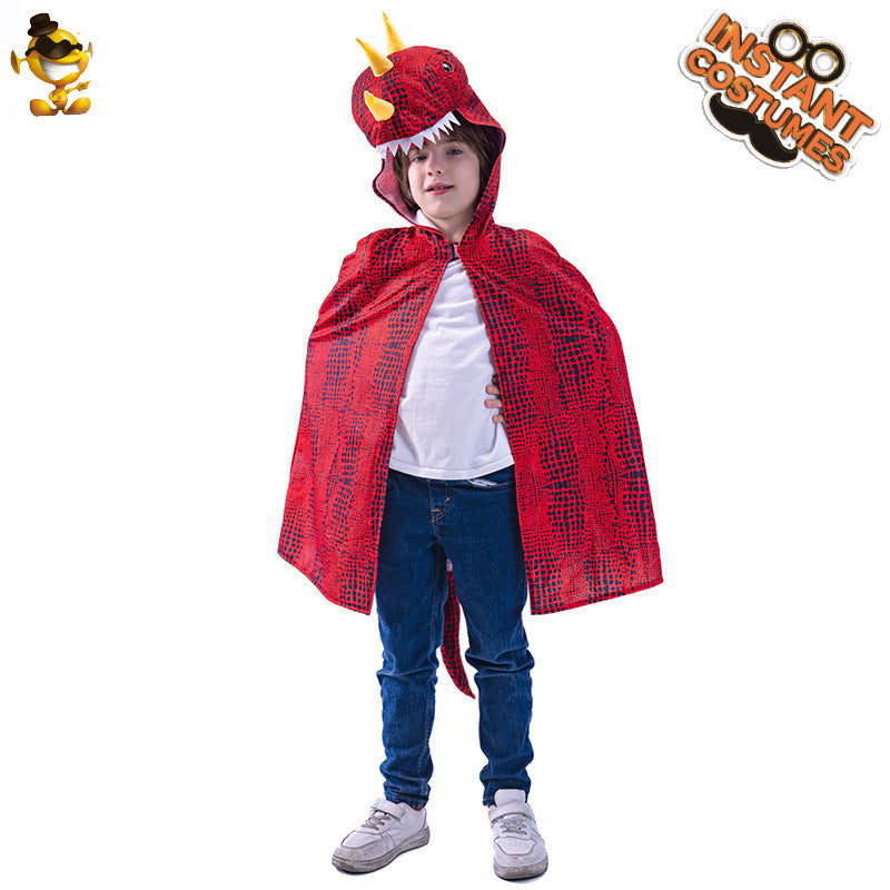 Halloween Dinosaur Cape Costume For Kids Stage Performance