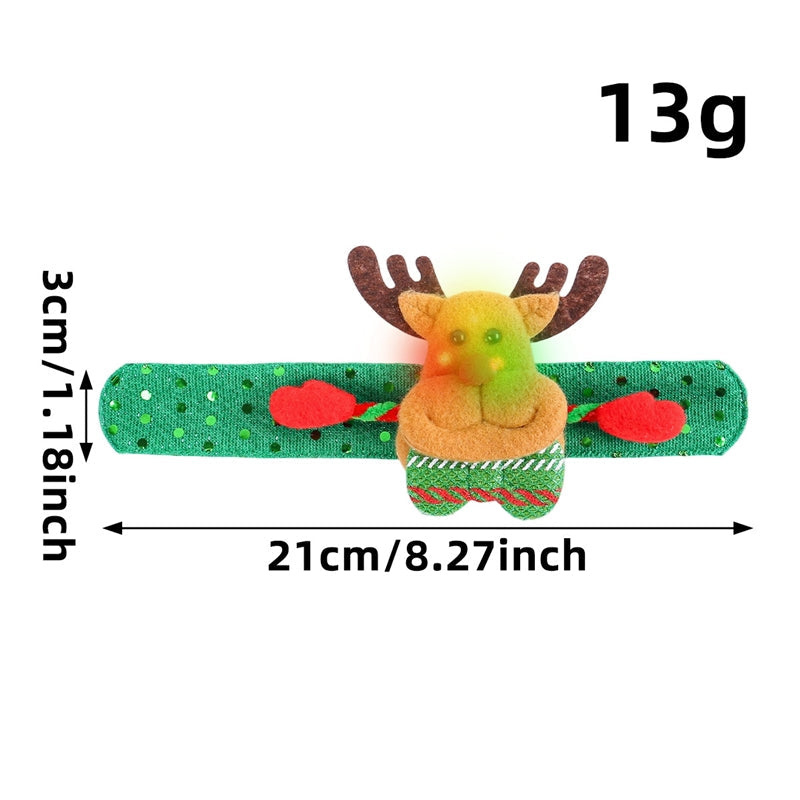 Christmas Glitter Snap Bracelet