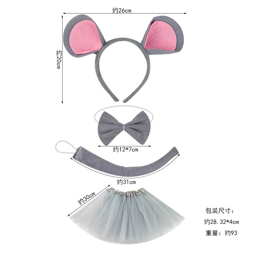 Halloween Felt Mouse Ears Headband Costume Accessory
