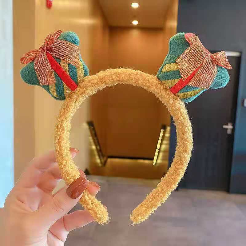 Christmas Santa Claus Headband With Cute Bear Ears