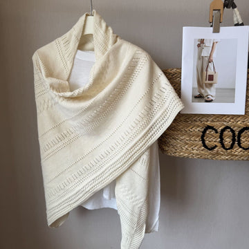 Women Cotton Wool Triangle Scarf Neck Warmer Shawl