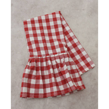 Ember Ruffled Gingham Dish Towel