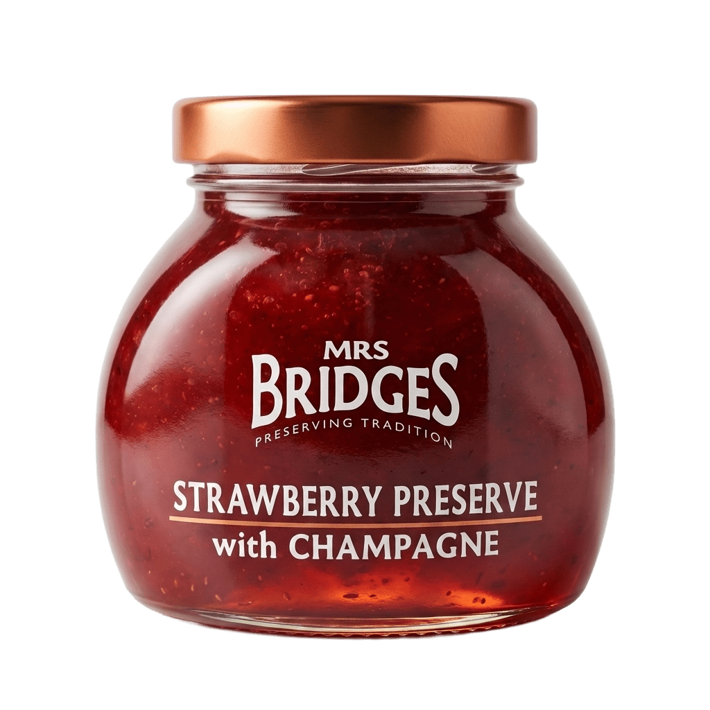 Mrs Bridges Strawberry Preserve with Champagne
