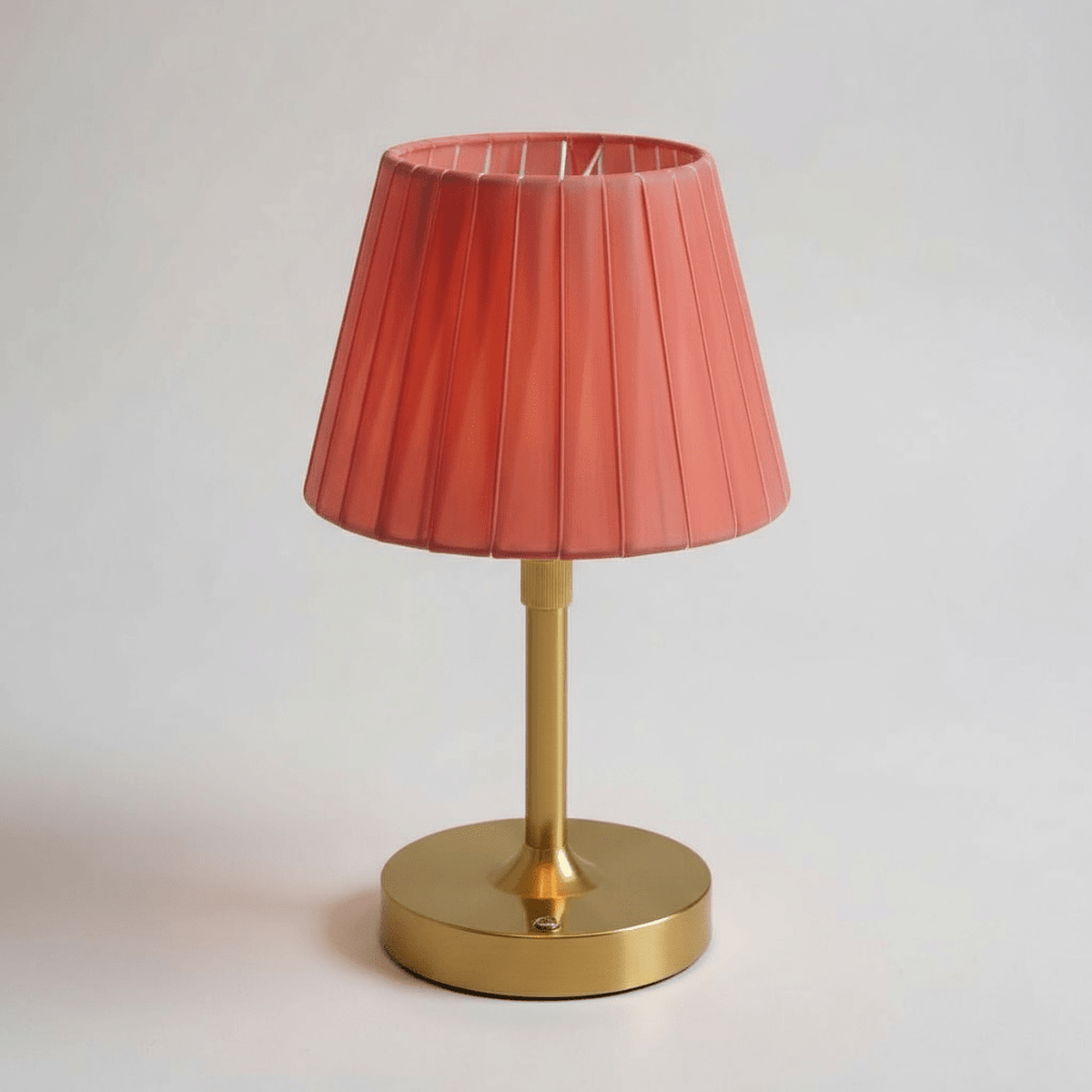 Velvet Pleated Rechargeable Cordless Table Lamp