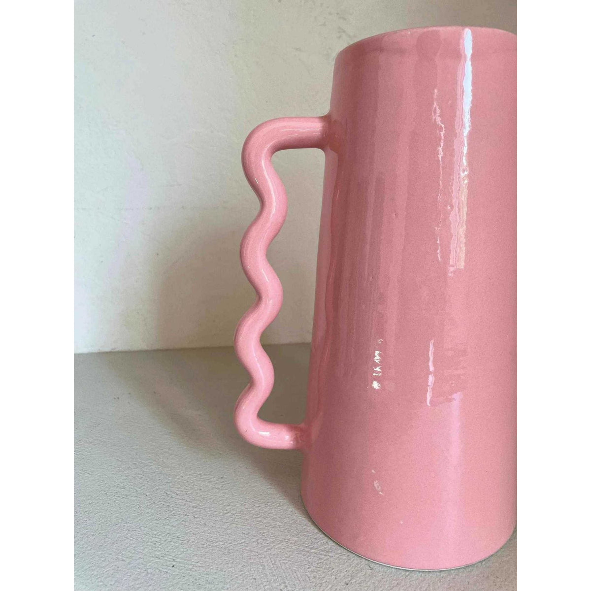 Pink Abstract Ceramic Vase