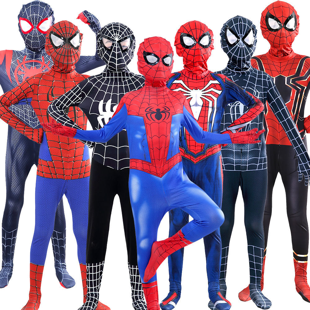 Black Red Spider Costume For Kids Halloween Cosplay