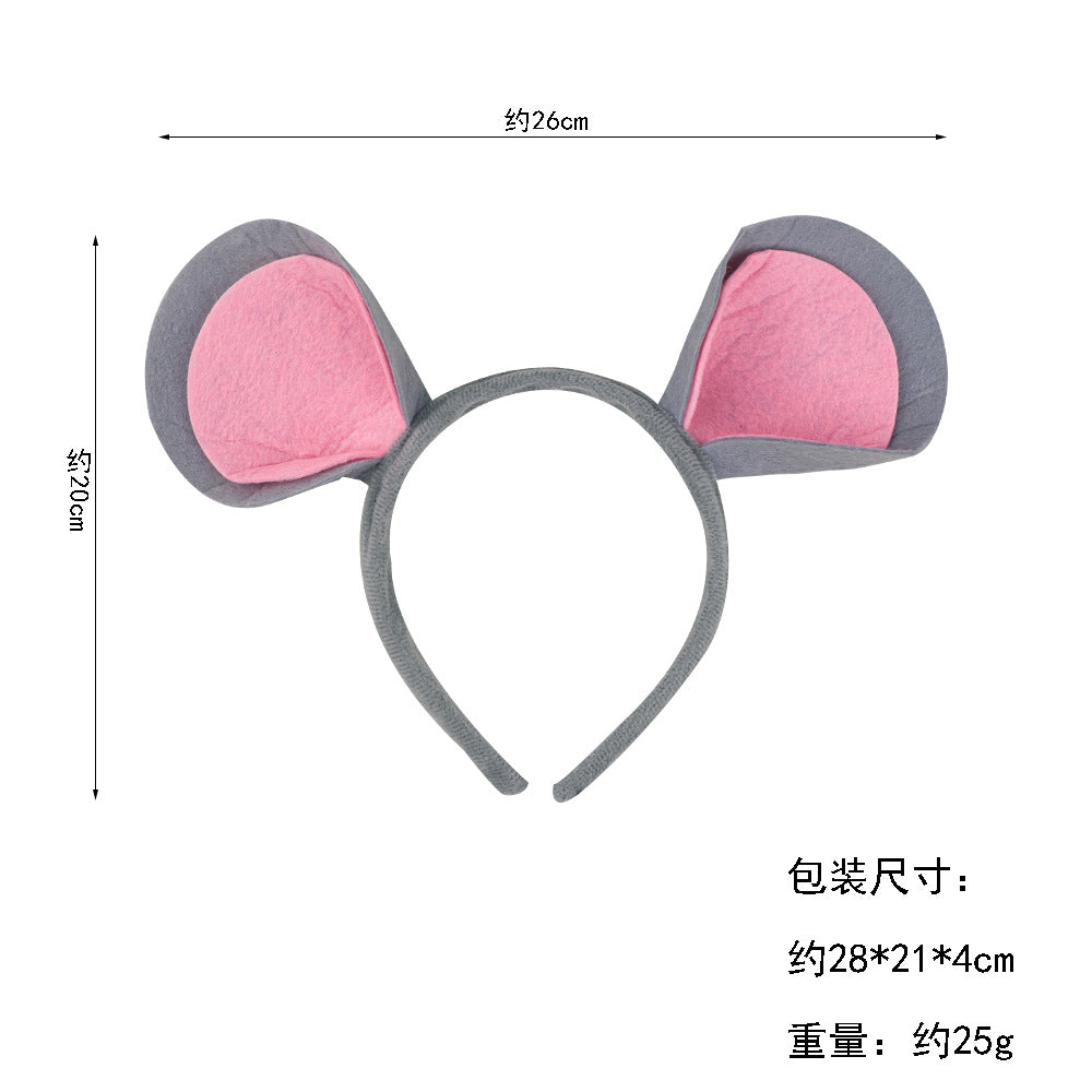Halloween Felt Mouse Ears Headband Costume Accessory