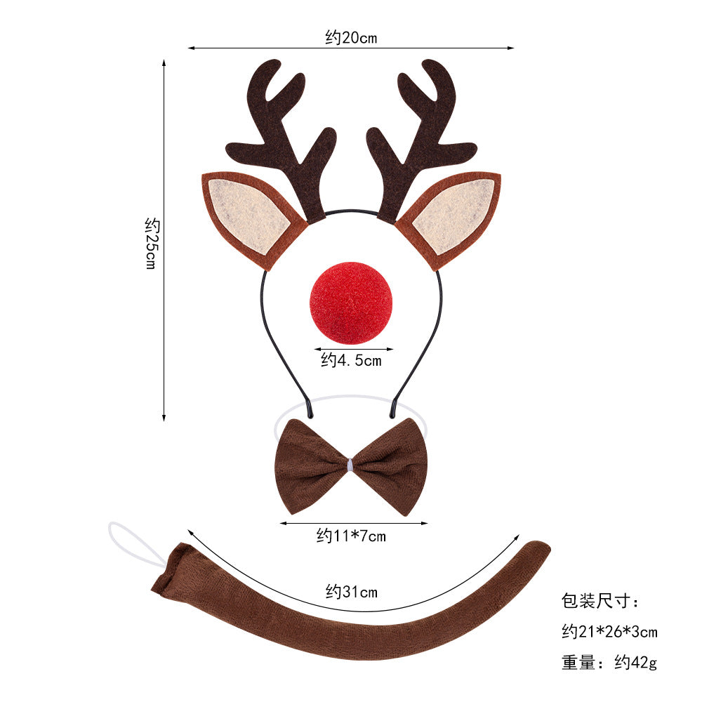 Christmas Reindeer Antler Headband Kids Costume Party Accessory