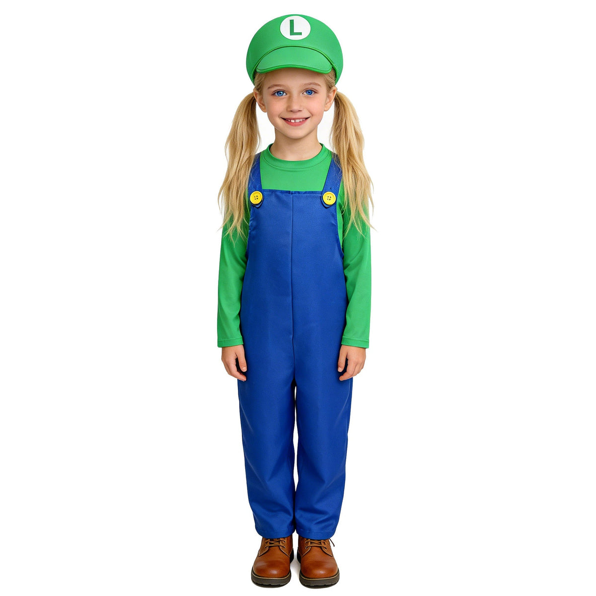 Kids Cosplay Super Mario Costume For Party Role Play