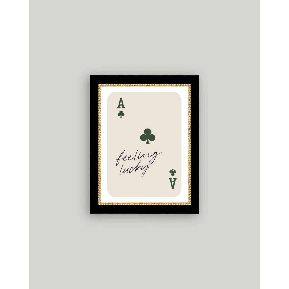 Feeling Lucky Ace Framed Antique Inspired Art