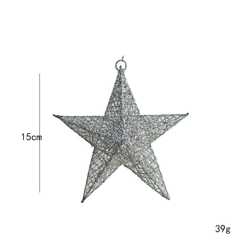 Christmas Iron Star Hanging Ornament