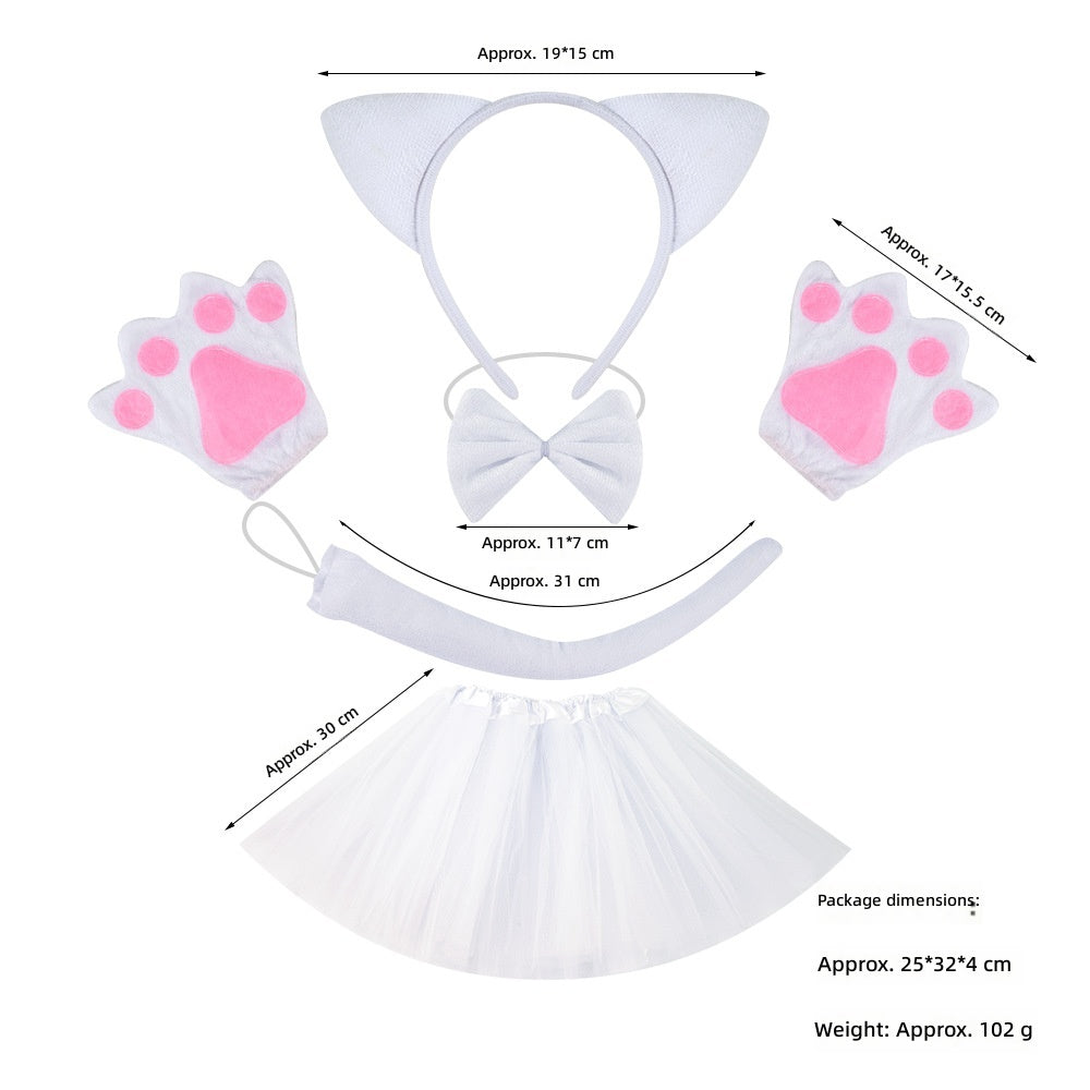 Cat Ears Headband Halloween Costume Party Animal Headwear