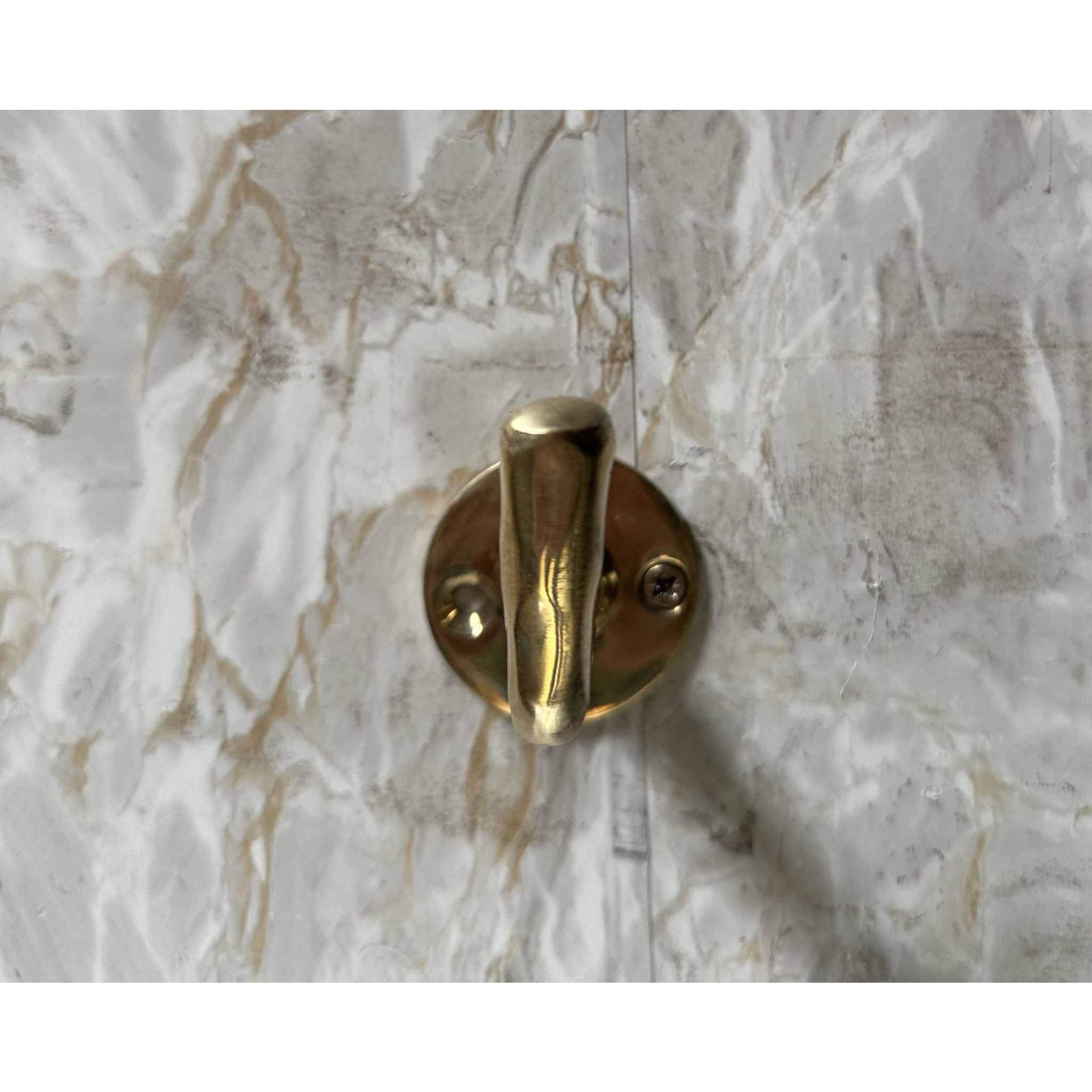 Solid Brass Wall Mounted Hooks, Bathroom Wall Hooks