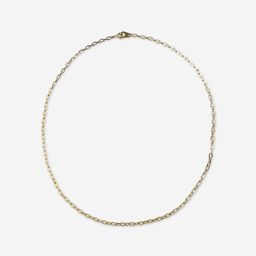 Thin gold plated blank cable chain