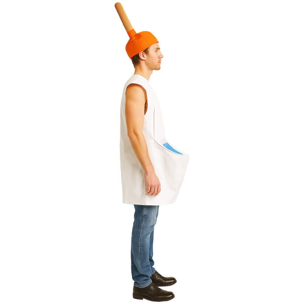 Halloween Toilet Costume Set For Adults, Cosplay Funny Outfit