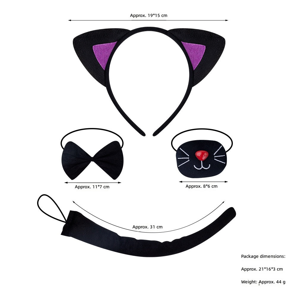 Cat Ears Headband Halloween Costume Party Animal Headwear