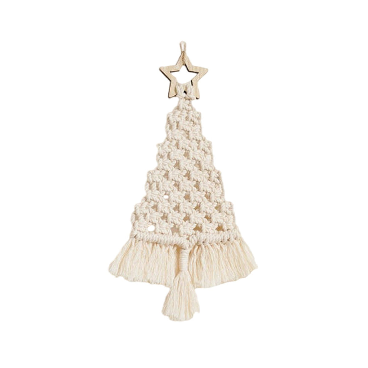 Bohemian Christmas Tree Ornaments Handwoven Decor