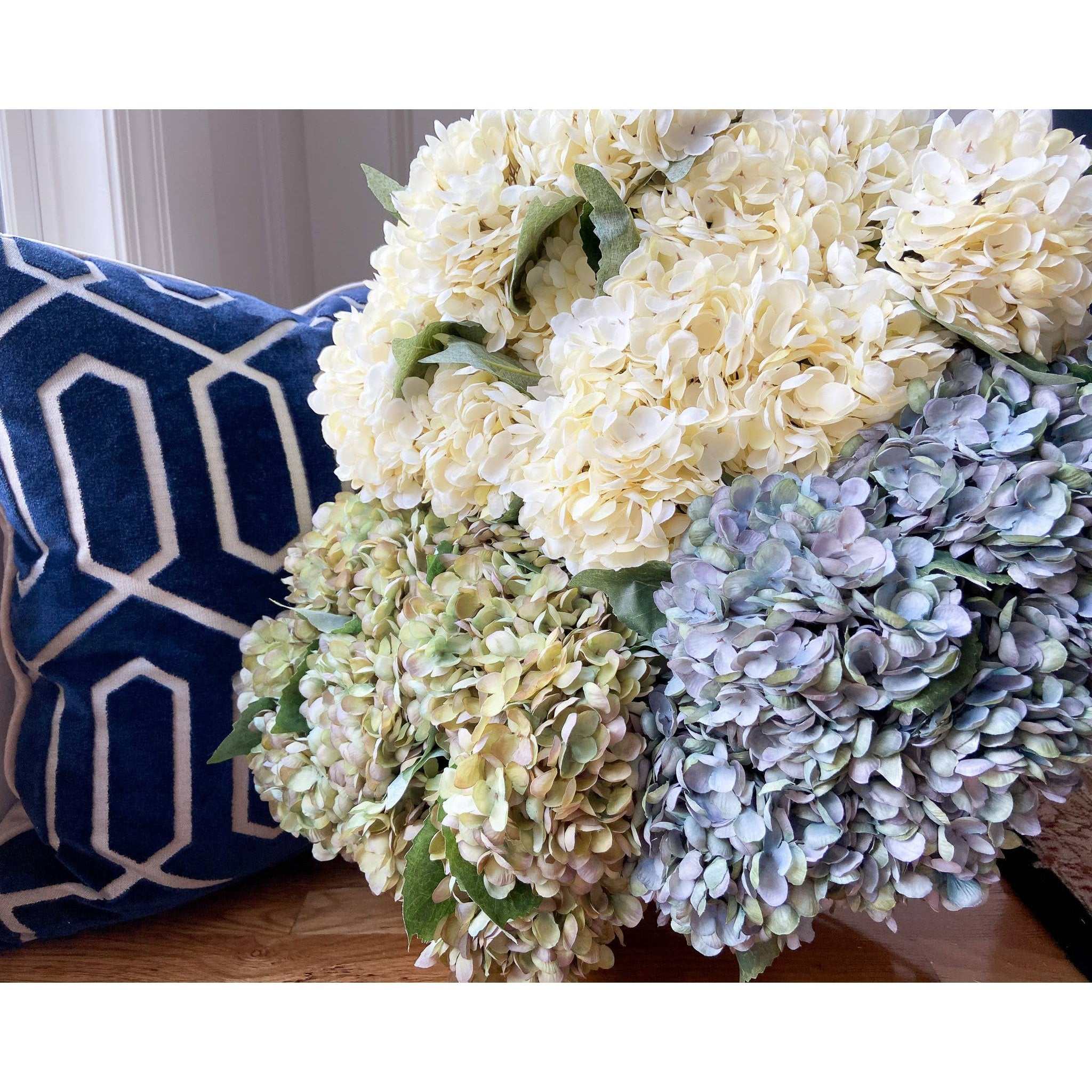Faux Hydrangea Pick - Mauve