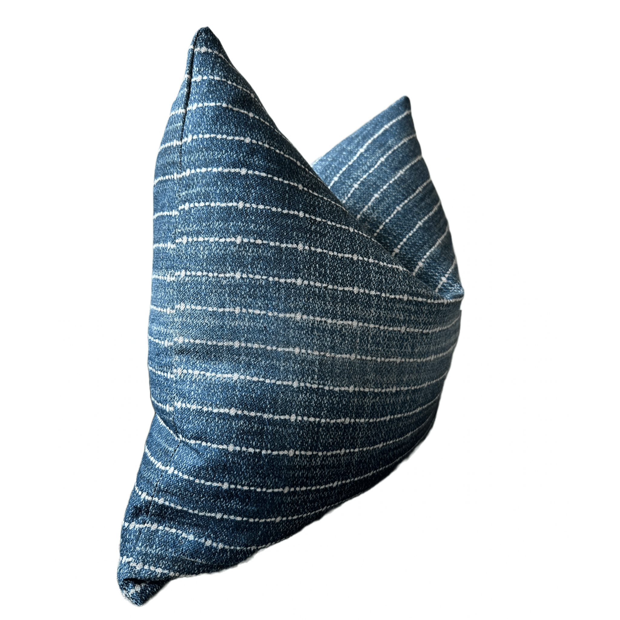 Sonny Indigo Stripe Pillow Cover ¡ª 18¡Á18 Indoor/Outdoor (Cover Only)