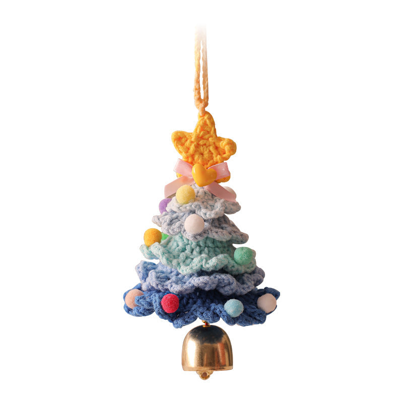 Christmas Tree Plush Ornament Crochet Car Decor