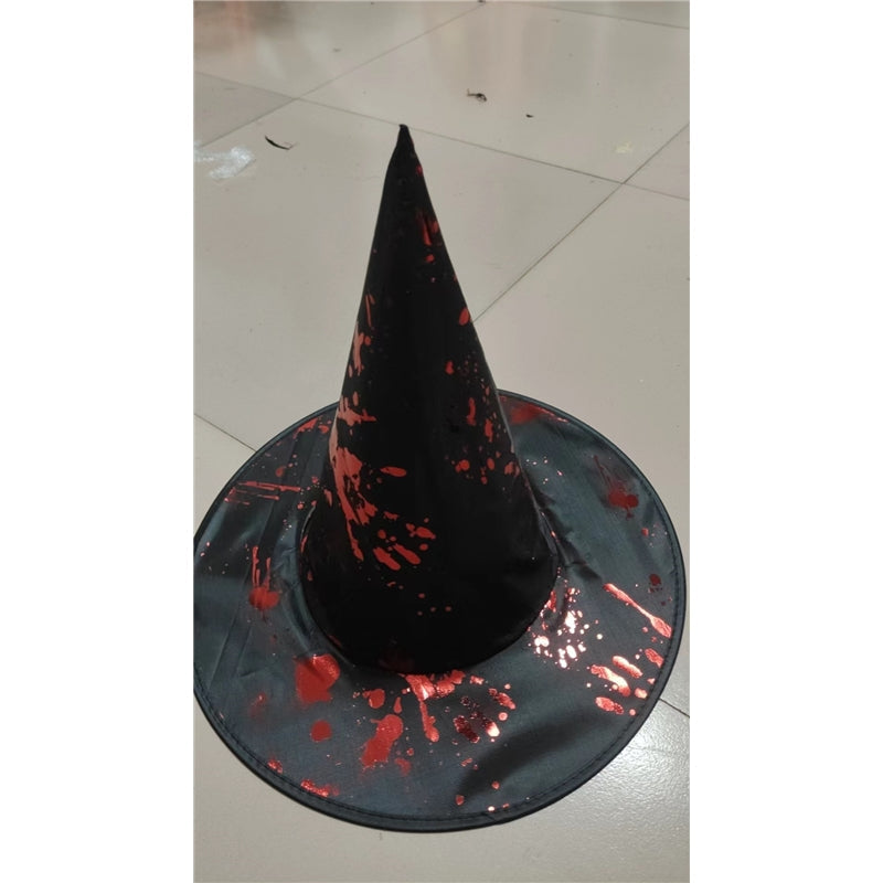 Halloween Witch Hat Black Oxford Cloth Costume Prop