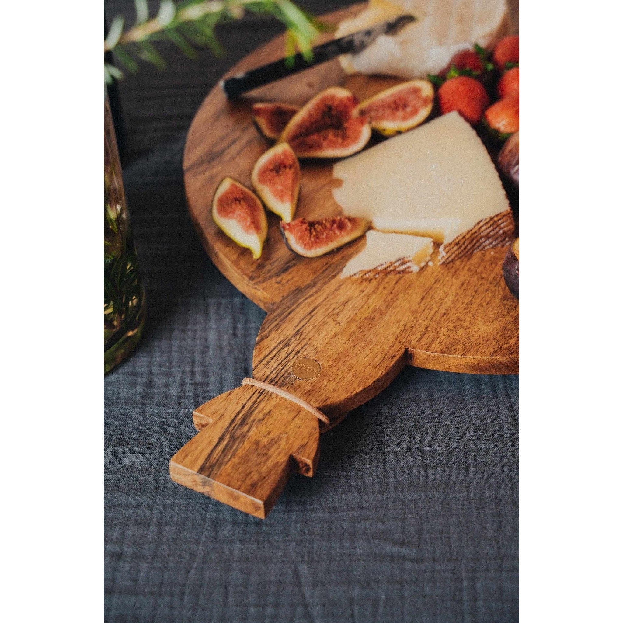 Wood Round Grazing Board