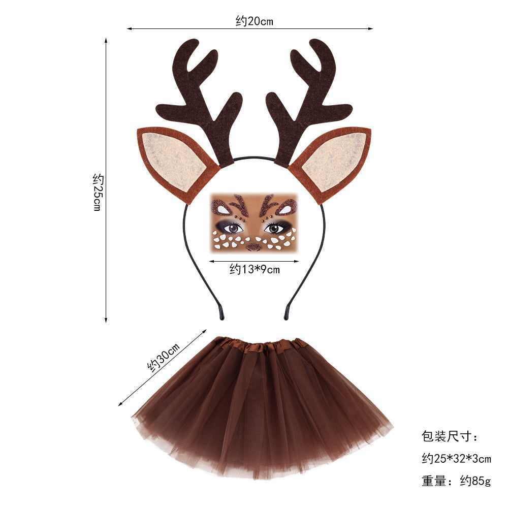 Christmas Reindeer Antler Headband Kids Costume Party Accessory