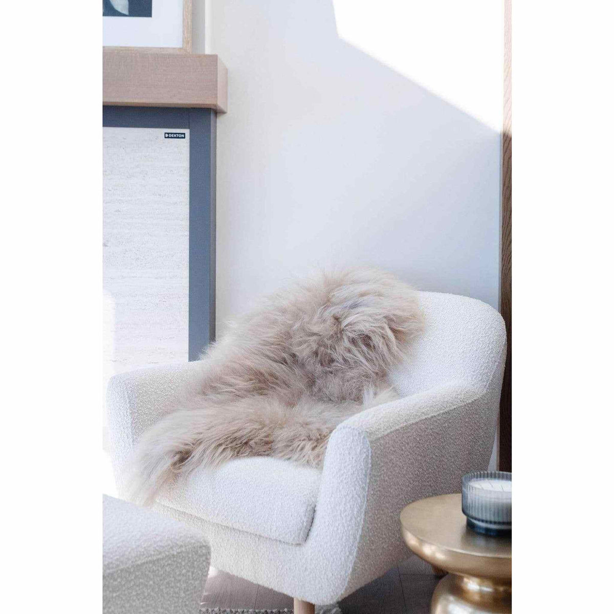 Nude Icelandic Sheepskin Throw Rug