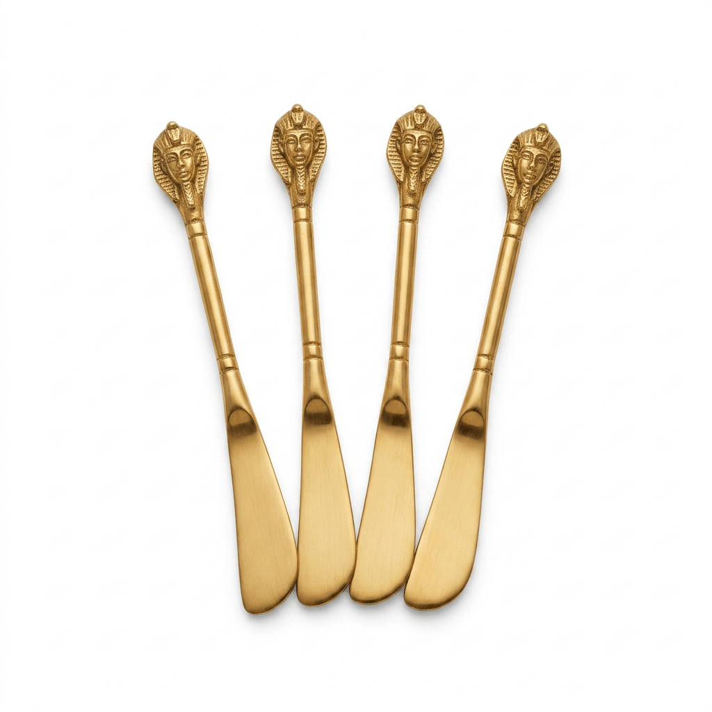 Brass Shell Butter Knife Set