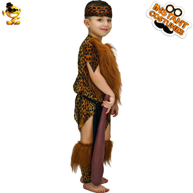 Halloween Boys Cave Man Costume Cosplay