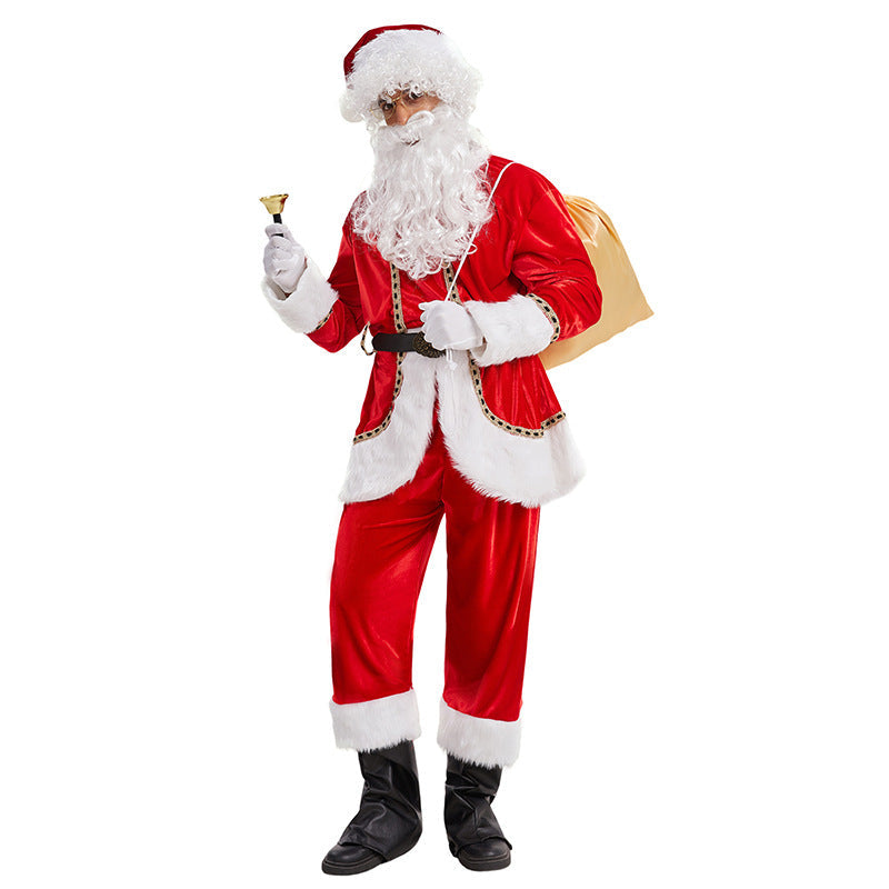 Santa Claus Costume Christmas Party Performance Outfit