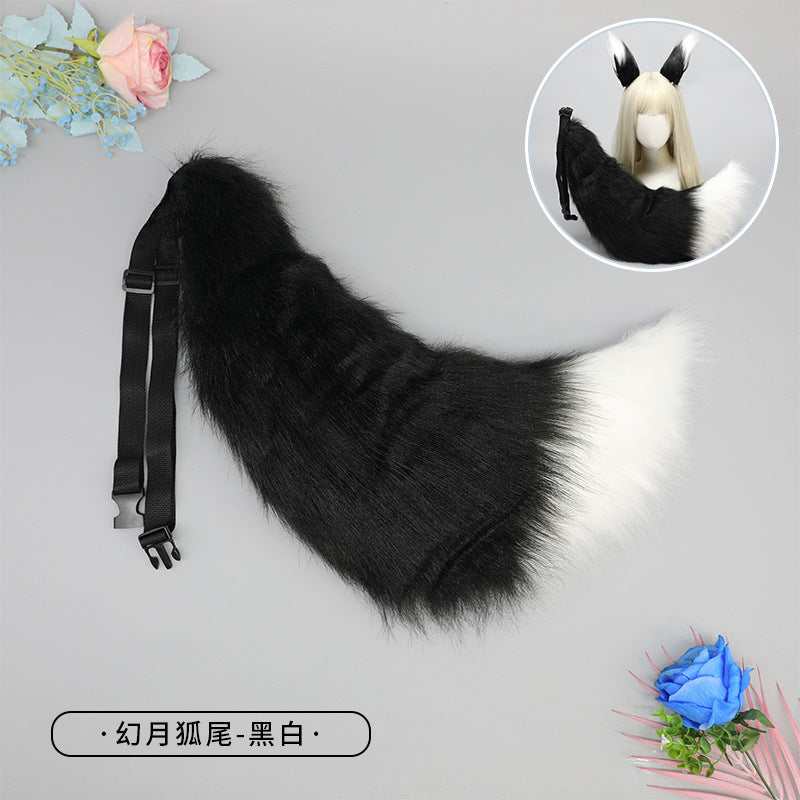 Halloween Cosplay Large Handmade Furry Wolf Tail