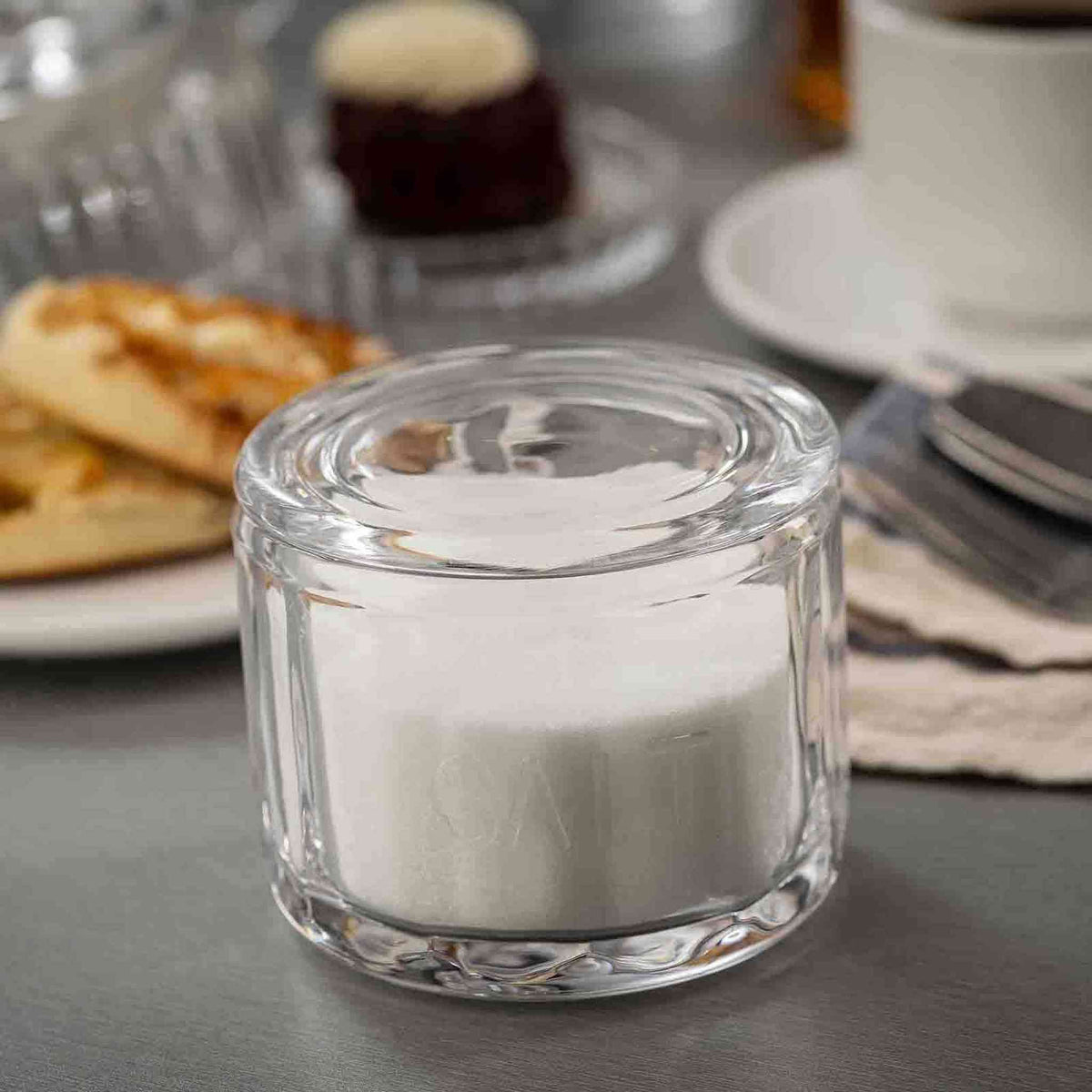 Glass Salt Cellar with Lid