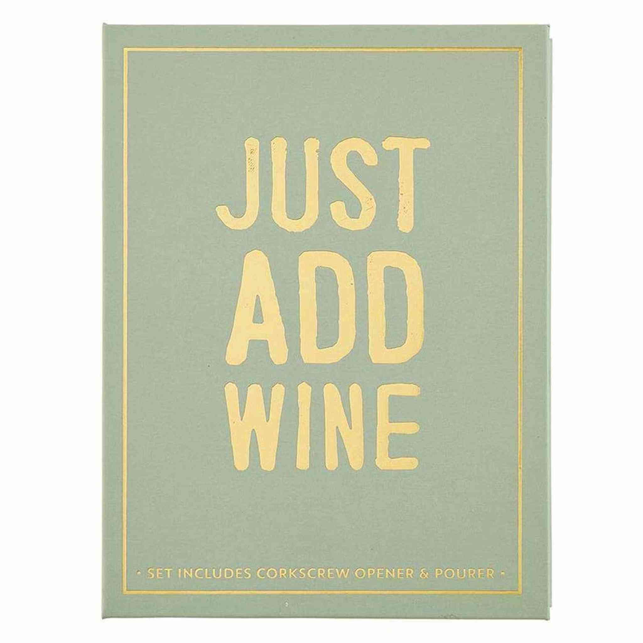 Wine Serving Set Book Box - Just Add Wine