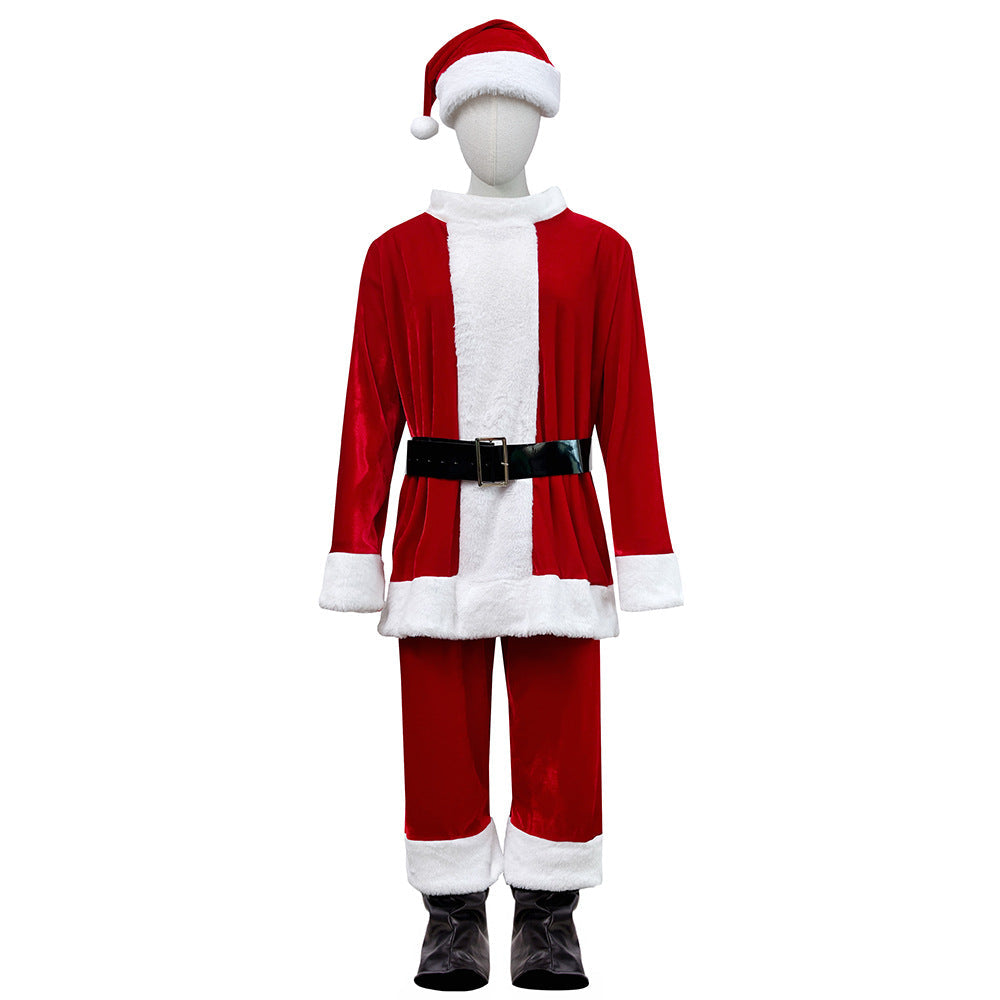 Christmas Santa Claus Costume For Plus Size Adults M-4XL