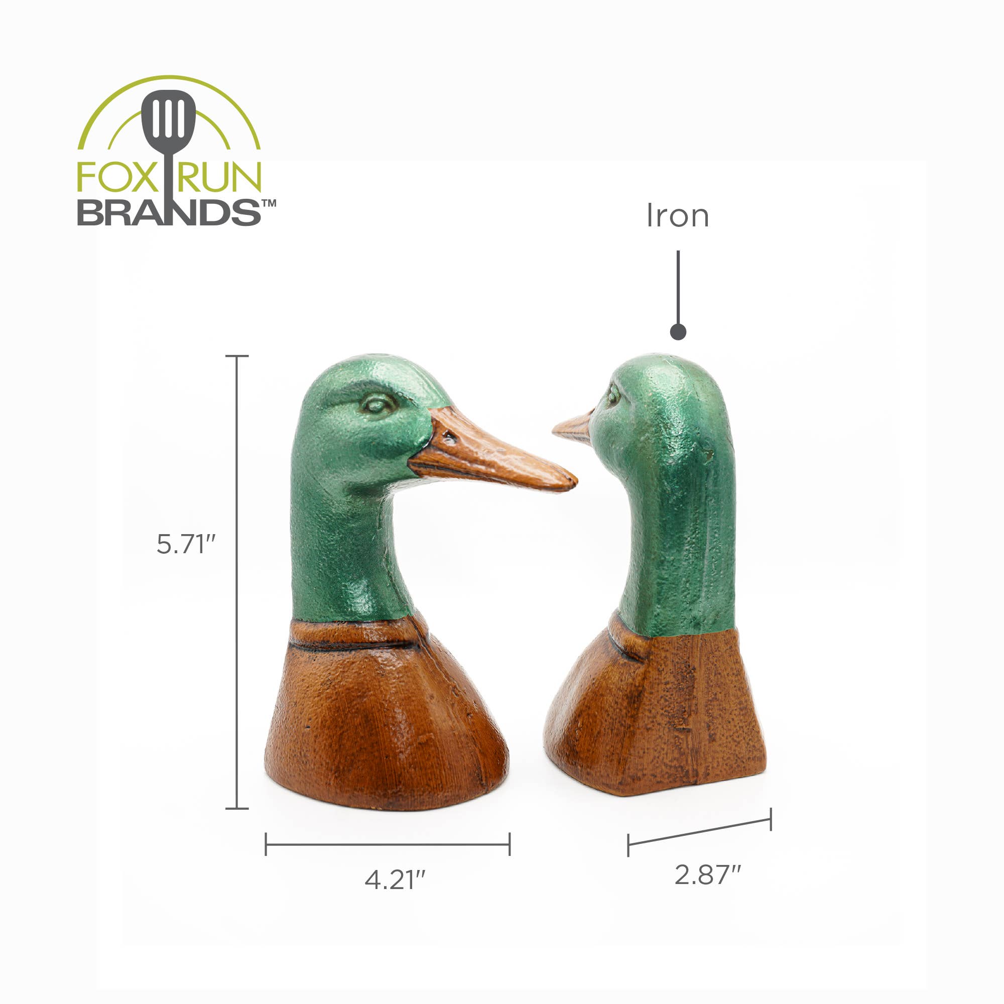 Fox Run Duck Decorative Bookend Set