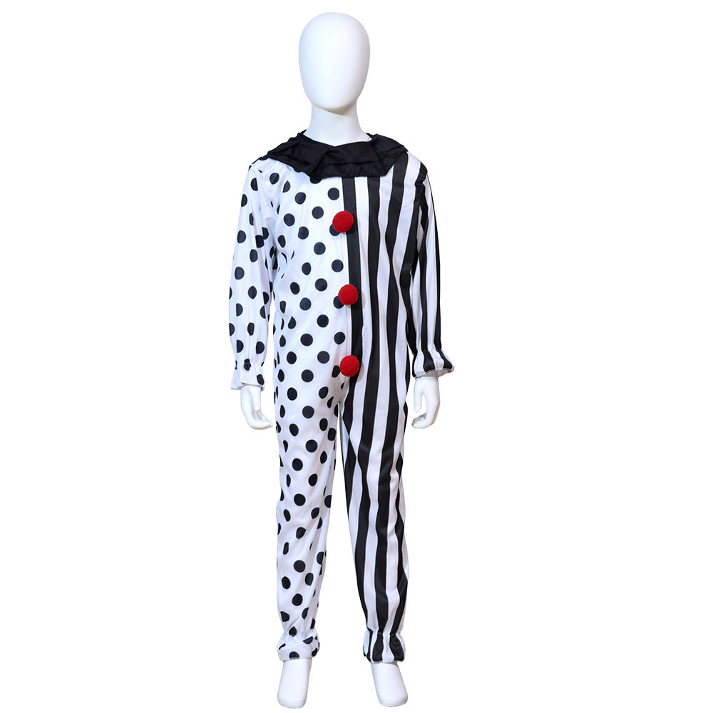 Halloween Jumpsuit Cosplay Costume Scary Clown Outfit