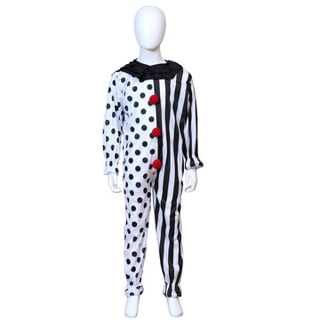 Halloween Jumpsuit Cosplay Costume Scary Clown Outfit