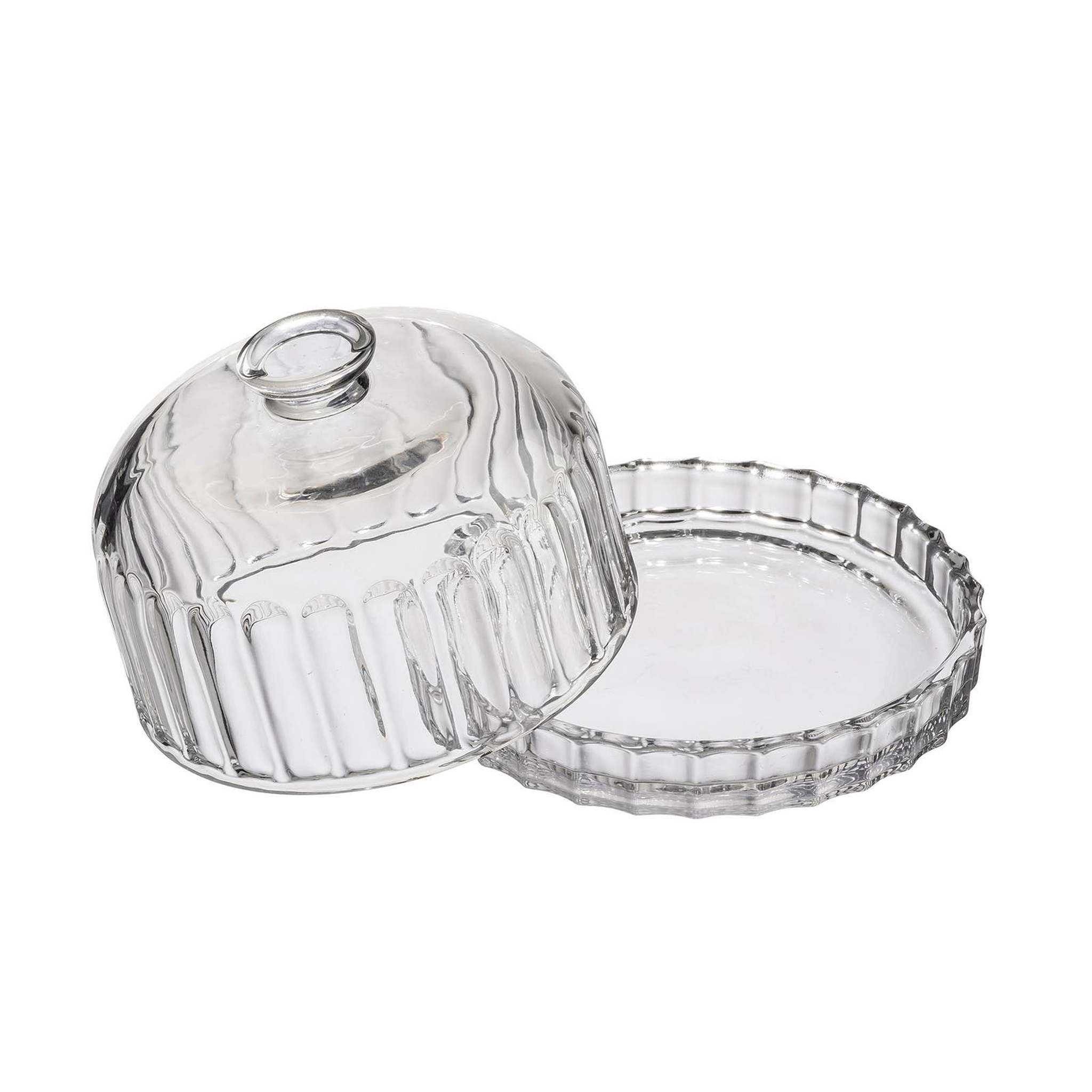 Glass Dessert Dish with Lid