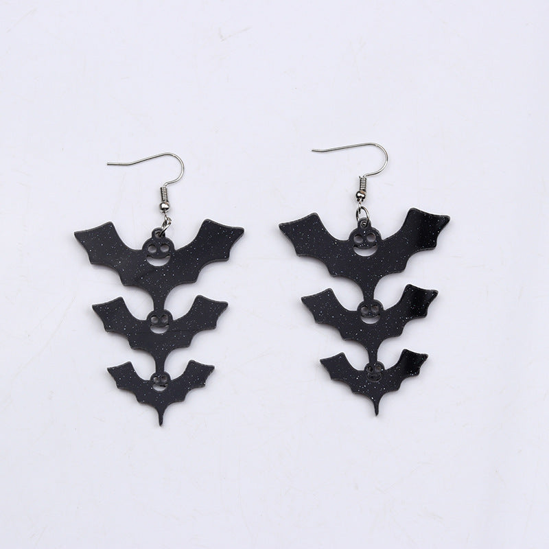 Halloween Bat Earrings
