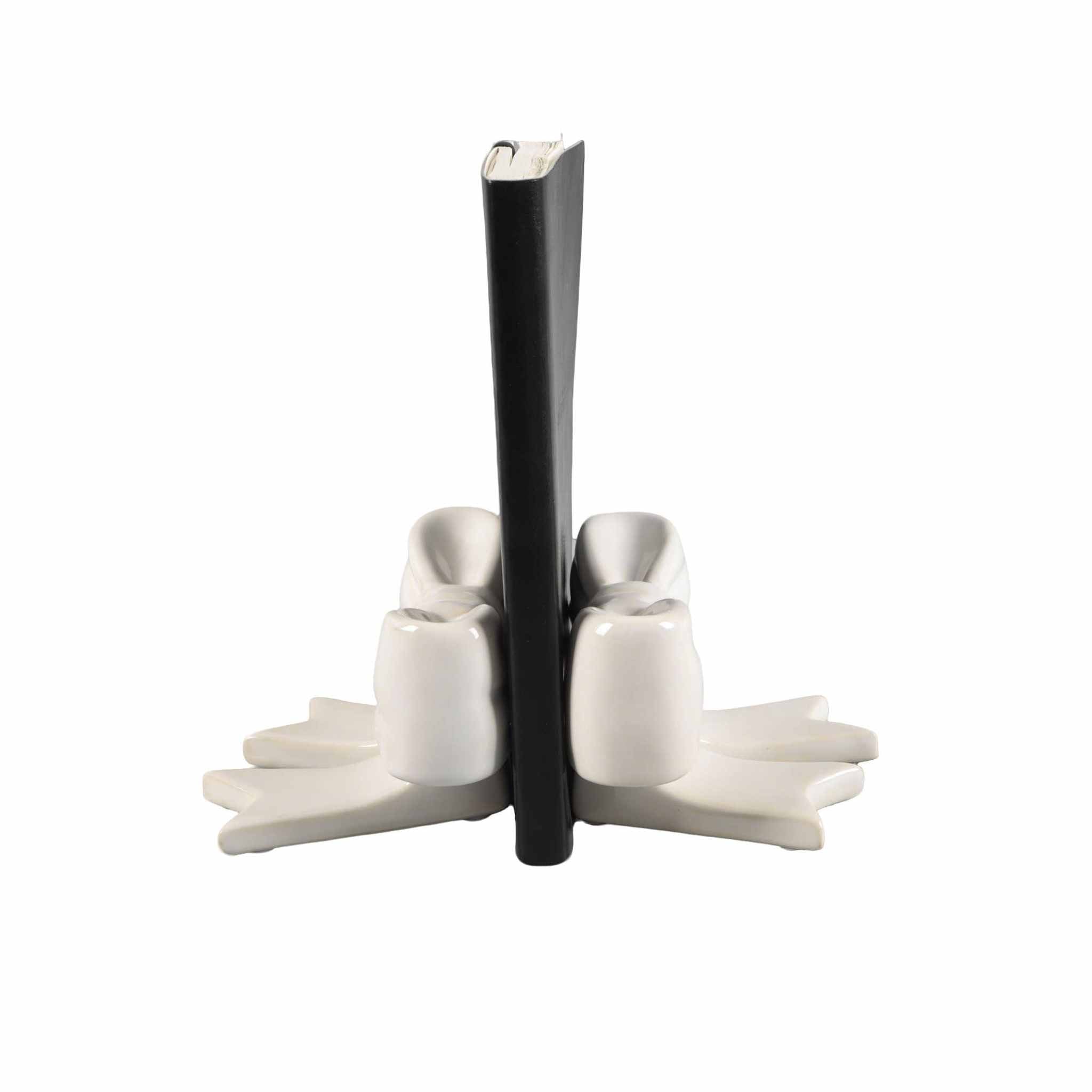 Single Ceramic Bow Bookend