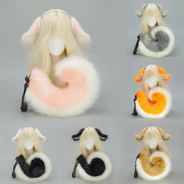 Halloween Dog Ears Tail Set Cosplay Props