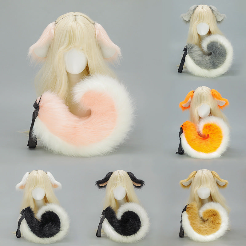 Halloween Dog Ears Tail Set Cosplay Props