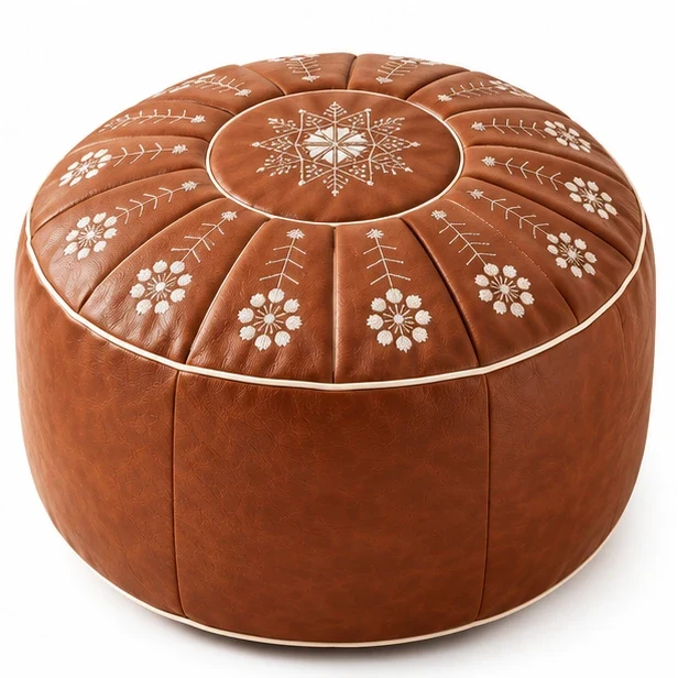 Nestora – Embroidered Fillable Storage Ottoman Cover
